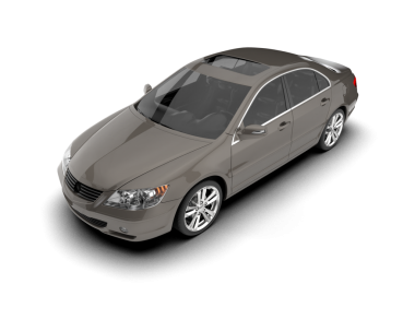 Beyaz bir arka plan üzerinde izole lüks araba