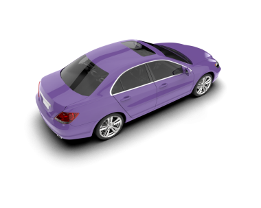 Sedan vagon arka planda izole edildi. 3d görüntüleme - illüstrasyon