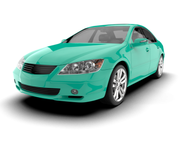 gerçekçi modern araba beyaz arka planda izole