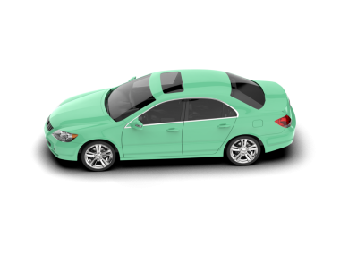 beyaz arka planda modern araba, yan görünüm