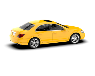 Lüks araba beyaz arka planda izole edilmiş