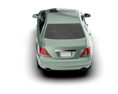 Stüdyo ortamında beyaz üzerine izole edilmiş 3 boyutlu markasız bir pikap araba.