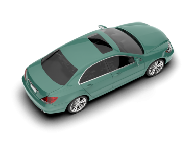 beyaz arka planda modern şehir arabası