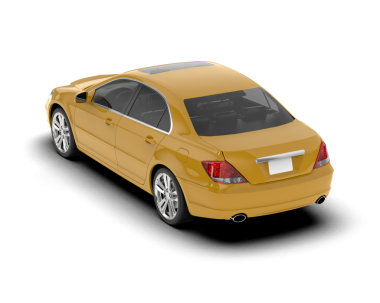 Araba beyaz zemin üzerine