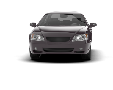 araba beyaz arkaplanda izole edildi.