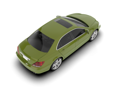 beyaz arkaplandaki araba.