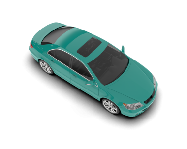 Arkadaki araba, vektör.