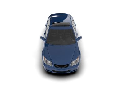 Araba siyah arka planda izole edilmiş. 3d oluşturma