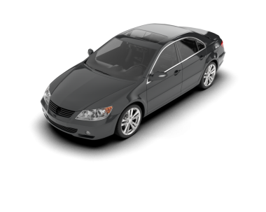 Beyaz arka planı olan gerçekçi bir araba.