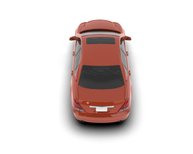 Beyaz arka planda modern bir araba. 3d illüstrasyon