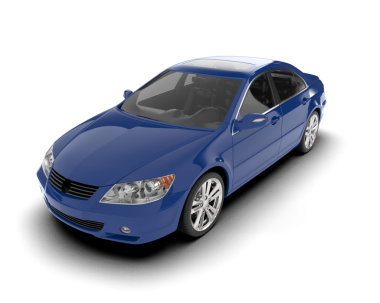 beyaz arkaplanda modern araba