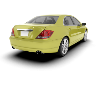 araba beyaz arkaplanda izole edildi