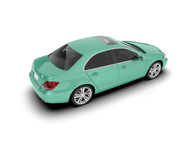 modern araba beyaz üzerine izole