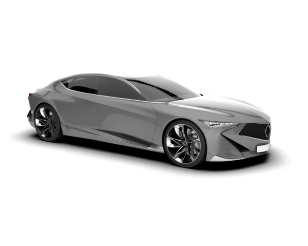 Markanız için gerçekçi bir tasarımı olan modern bir araba..