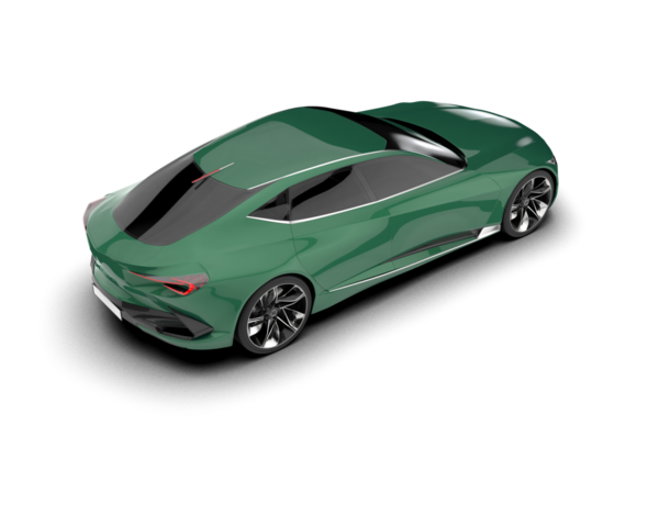 Arka planda izole edilmiş gerçekçi bir araba. vektör illüstrasyonu