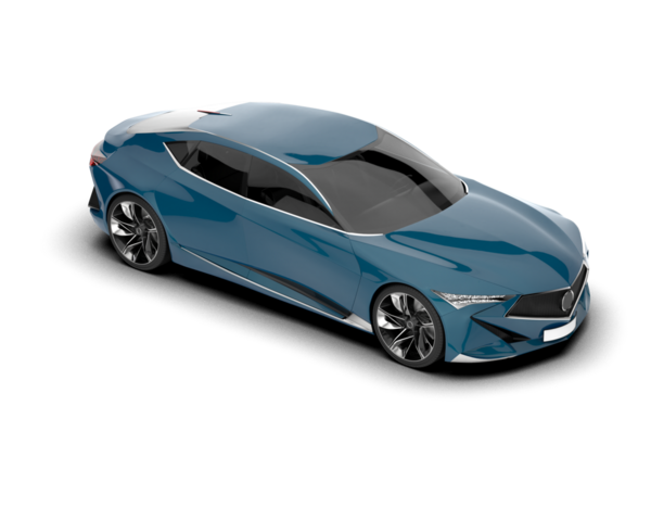 Araba beyaz arka planda izole edilmiş. 3d oluşturma