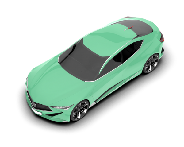 Modern araba izole edilmiş. 3d oluşturma.