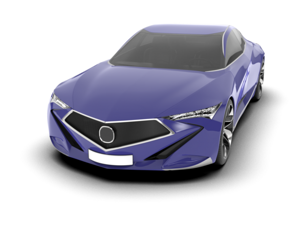 gerçekçi modern araba. 3D görüntüleme. 3d illüstrasyon