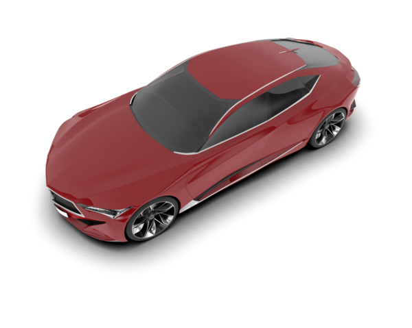 Gerçekçi kırmızı modern araba. vektör illüstrasyonu.