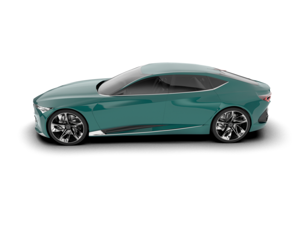 beyaz arka planda modern araba, 3 boyutlu görüntüleme