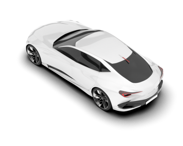 beyaz arka planda beyaz spor araba