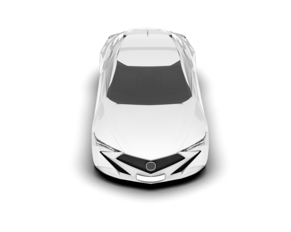 Gerçekçi beyaz araba. vektör