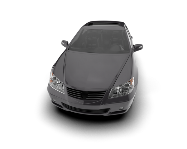 Siyah arka planda modern bir araba. 3d oluşturma