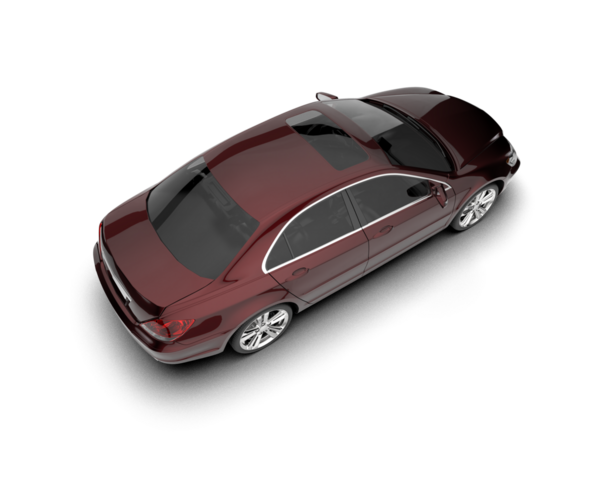 Siyah arka planda modern siyah araba. 3d oluşturma.