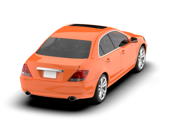 Gri arka planda modern bir araba. 3d oluşturma