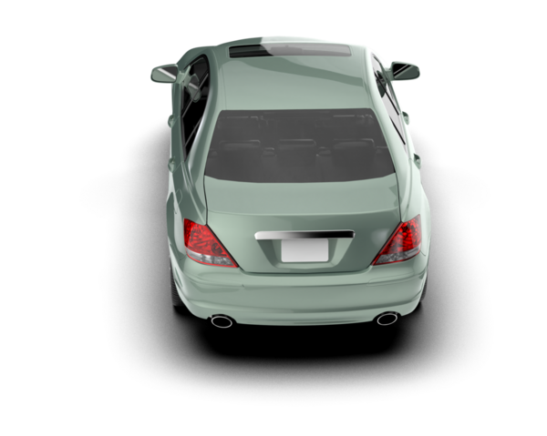 Stüdyo ortamında beyaz üzerine izole edilmiş 3 boyutlu markasız bir pikap araba.