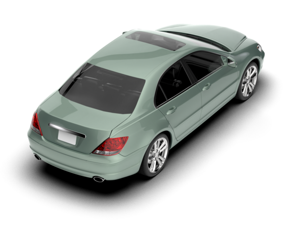 modern yeşil araba. Beyaz arka planda izole edilmiş. 3d oluşturma