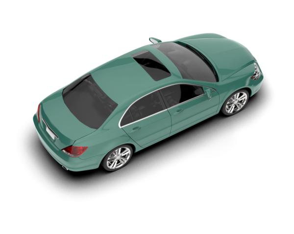 beyaz arka planda modern şehir arabası