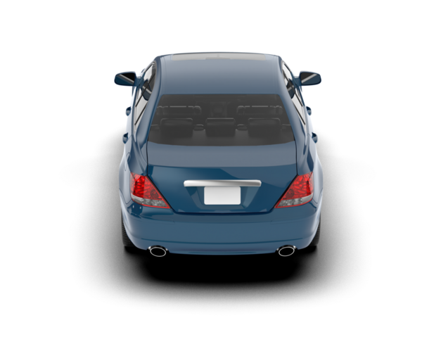 mavi lüks modern araba