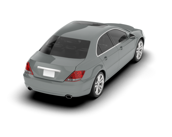 Beyaz bir arka plan üzerinde izole lüks araba