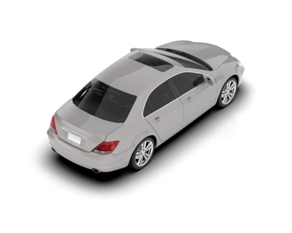 Araba beyaz arka planda izole edilmiş. 3d görüntüleme - resim