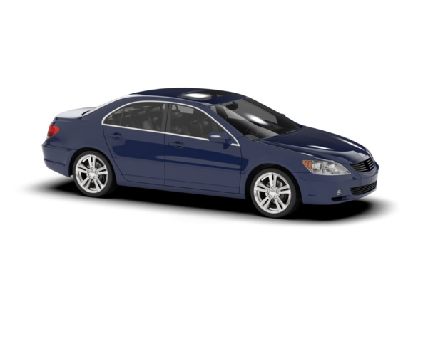 Beyaz arkaplandaki bir arabanın 3 boyutlu canlandırması