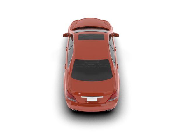 Beyaz arka planda modern bir araba. 3d illüstrasyon