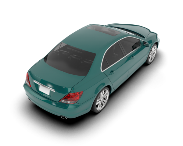 Beyaz arka planda modern lüks sedan araba. vektör illüstrasyonu