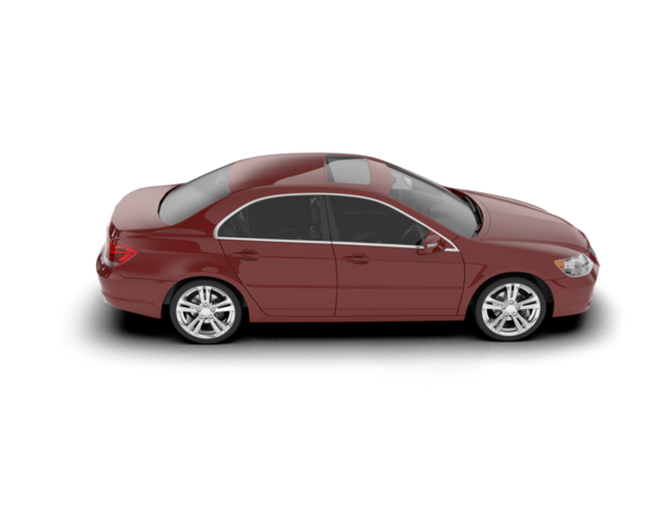 Modern bir arabanın gerçekçi 3 boyutlu görüntüsü