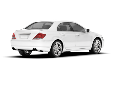 Beyaz arka planda modern lüks bir araba. Gri arka planda gölgesi olan beyaz arka planda izole edilmiş. 3d oluşturma