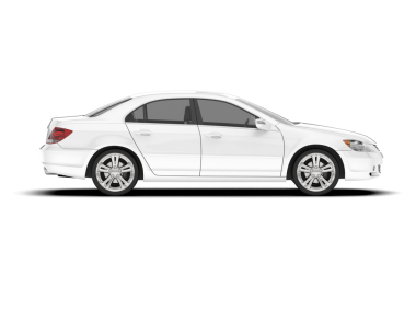 modern araba beyaz üzerine