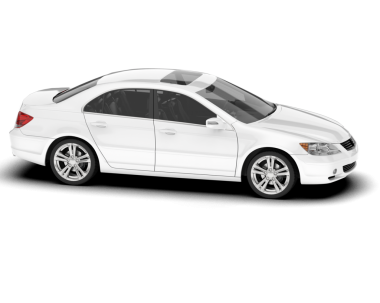 Beyaz arkaplandaki araba