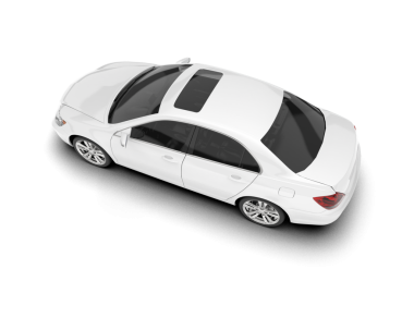 modern araba beyaz arkaplanda izole edildi