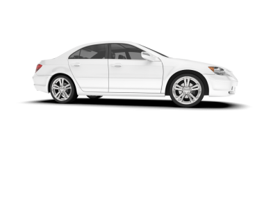 Modern araba beyazda izole edilmiş. 3d oluşturma