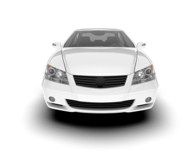 Boş etiketli beyaz araba