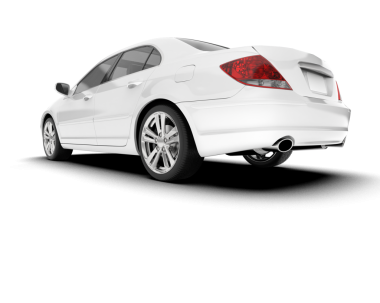 modern lüks araba beyaz izole