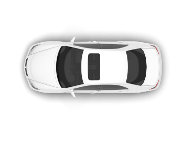 Arabanın üst görünümü.