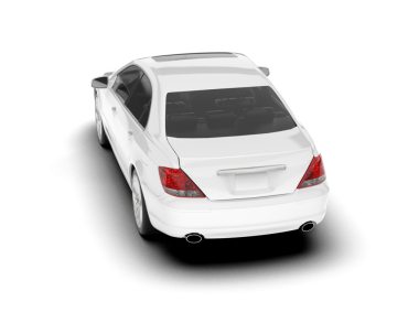 Modern araba beyaz arka planda izole edilmiş. 3d illüstrasyon