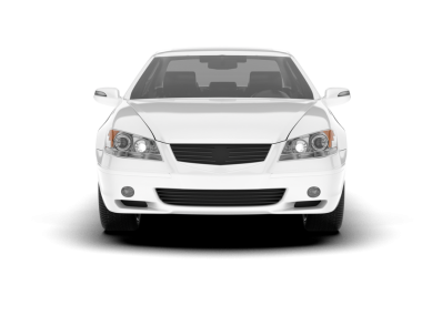 araba beyaz arkaplanda izole edildi