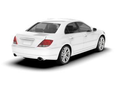 Beyaz arka plan üzerinde izole araç sedan